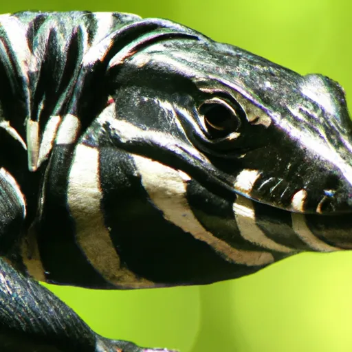 Is A Black Lizard With White Stripes Poisonous?