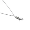 Vintage Crocodile Pendant Necklace