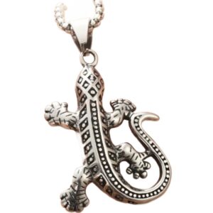Trendy Retro Gecko Pendant Necklace