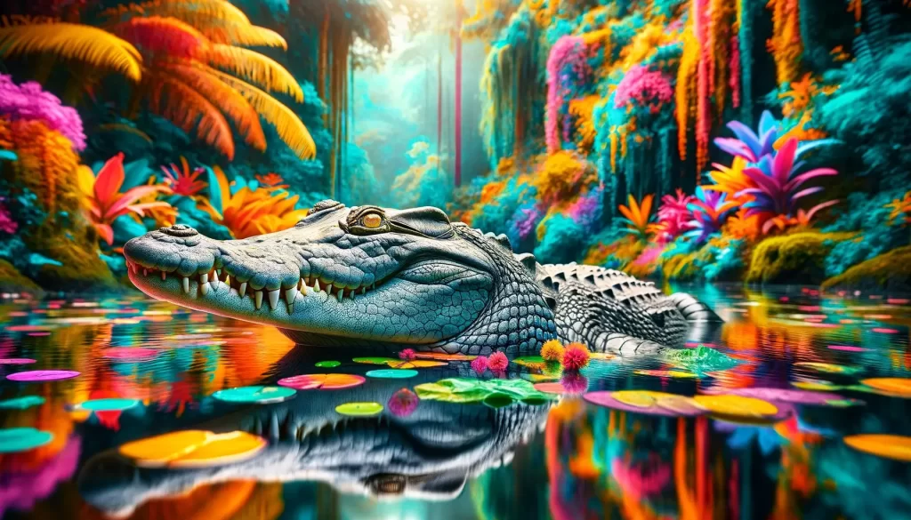 Are Crocodiles Color Blind