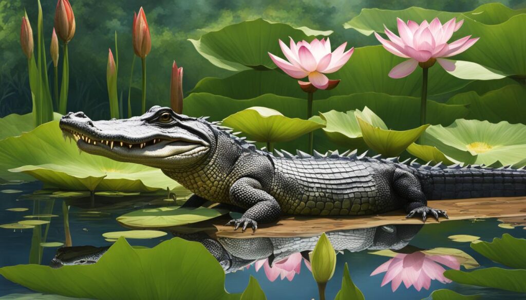 Chinese alligator habitat