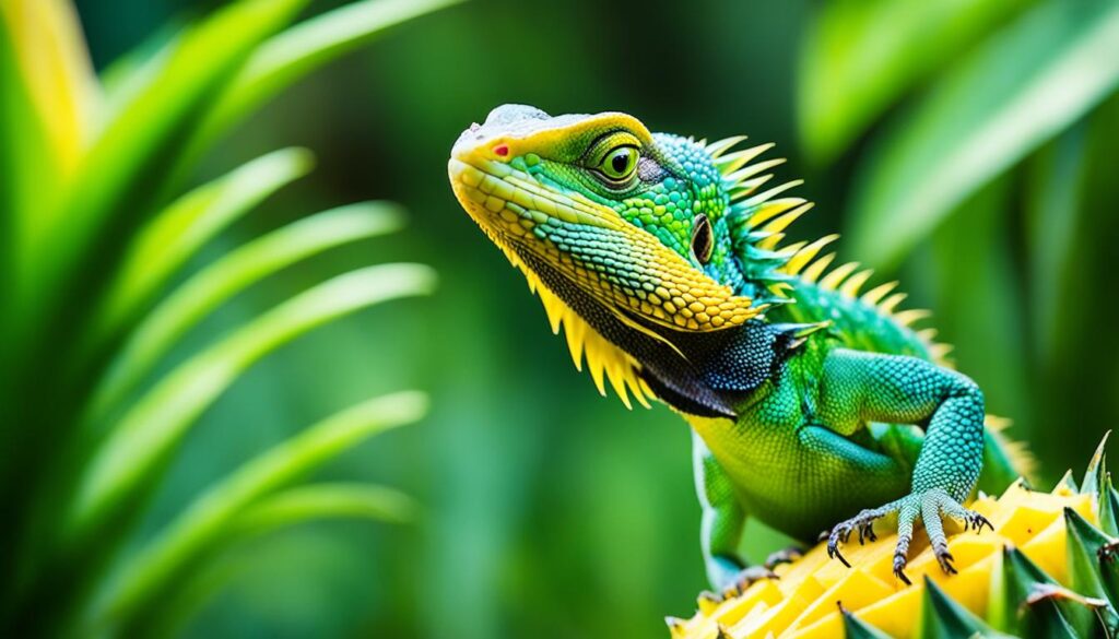 pineapple as food for lizards