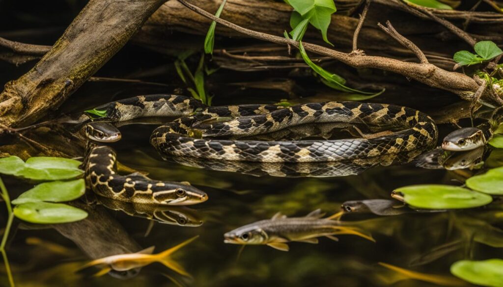 snake role in Lake Gaston ecosystem