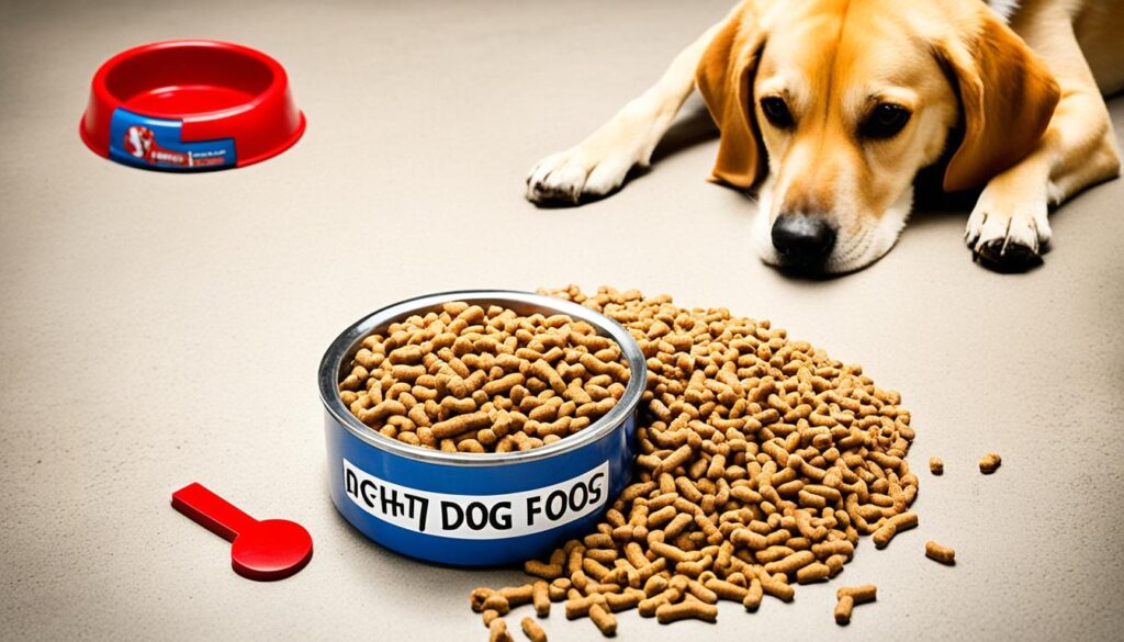 unsuitable dog food